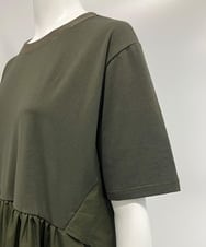 ZMEIB67168 al'aise modulation(アレーズモジュレーション) バックレイヤーワンピース カーキ