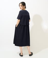 ZMEIB67168 al'aise modulation(アレーズモジュレーション) バックレイヤーワンピース ネイビー