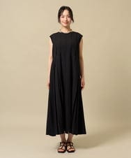 ZMEIE18150 al'aise modulation(アレーズモジュレーション) 【先行予約対象】【洗える】タックプリーツワンピース ブラック
