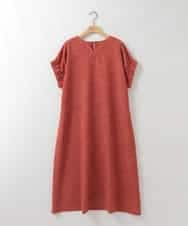 ZMEIE52120 al'aise modulation(アレーズモジュレーション) スリットネックロングワンピース オレンジ