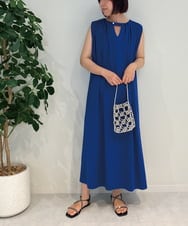 ZMEJB01090 al'aise modulation(アレーズモジュレーション) ジャージータックワンピース ブルー