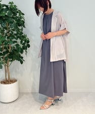 ZMEJB01090 al'aise modulation(アレーズモジュレーション) ジャージータックワンピース ダークグレー