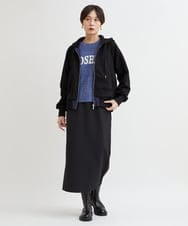 ZMFAB14120 al'aise modulation(アレーズモジュレーション) 【洗える】ロゴニットプルオーバー ライトブルー