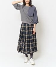ZMFAB54120 al'aise modulation(アレーズモジュレーション) トレンチデザイン切替プルオーバー ダークグレー