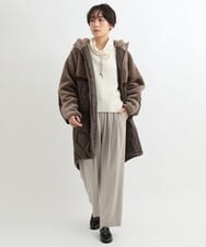 ZMFAB57159 al'aise modulation(アレーズモジュレーション) 【日本製】ドルマンニットプルオーバー ホワイト