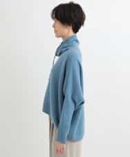 ZMFAB57159 al'aise modulation(アレーズモジュレーション) 【日本製】ドルマンニットプルオーバー ライトブルー