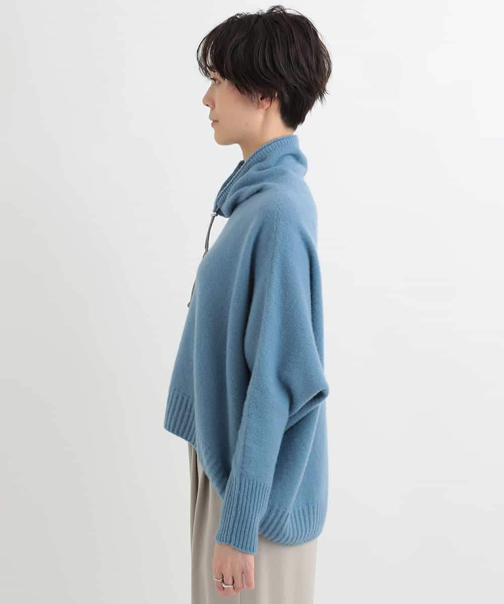 ZMFAB57159 al'aise modulation(アレーズモジュレーション) 【日本製】ドルマンニットプルオーバー ライトブルー