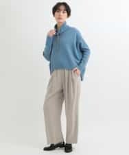 ZMFAB57159 al'aise modulation(アレーズモジュレーション) 【日本製】ドルマンニットプルオーバー ライトブルー