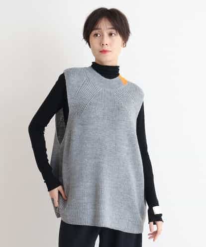 ZMFAB67089 al'aise modulation バックホールニットベスト