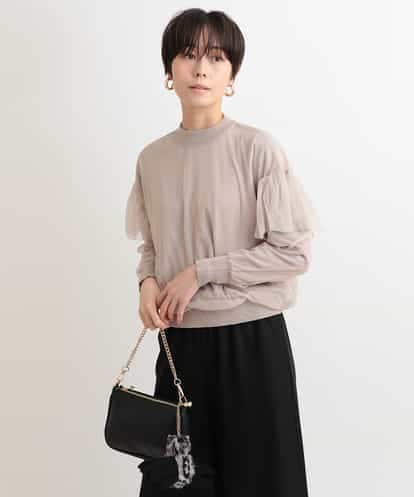 ZMFAB74160 al'aise modulation 【セットアイテム/洗える】ニット×チュールプルオーバー