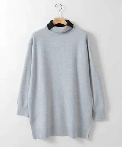 ZMFAE24149 al'aise modulation 【洗える】ダブルハイネックデザインニットプルオーバー