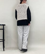 ZMFAE25169 al'aise modulation(アレーズモジュレーション) 【山形ニット】ローゲージウールニットベスト ブラウン