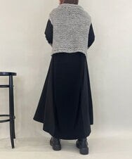 ZMFAE25169 al'aise modulation(アレーズモジュレーション) 【山形ニット】ローゲージウールニットベスト ライトグレー