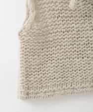 ZMFAE25169 al'aise modulation(アレーズモジュレーション) 【山形ニット】ローゲージウールニットベスト ブラウン