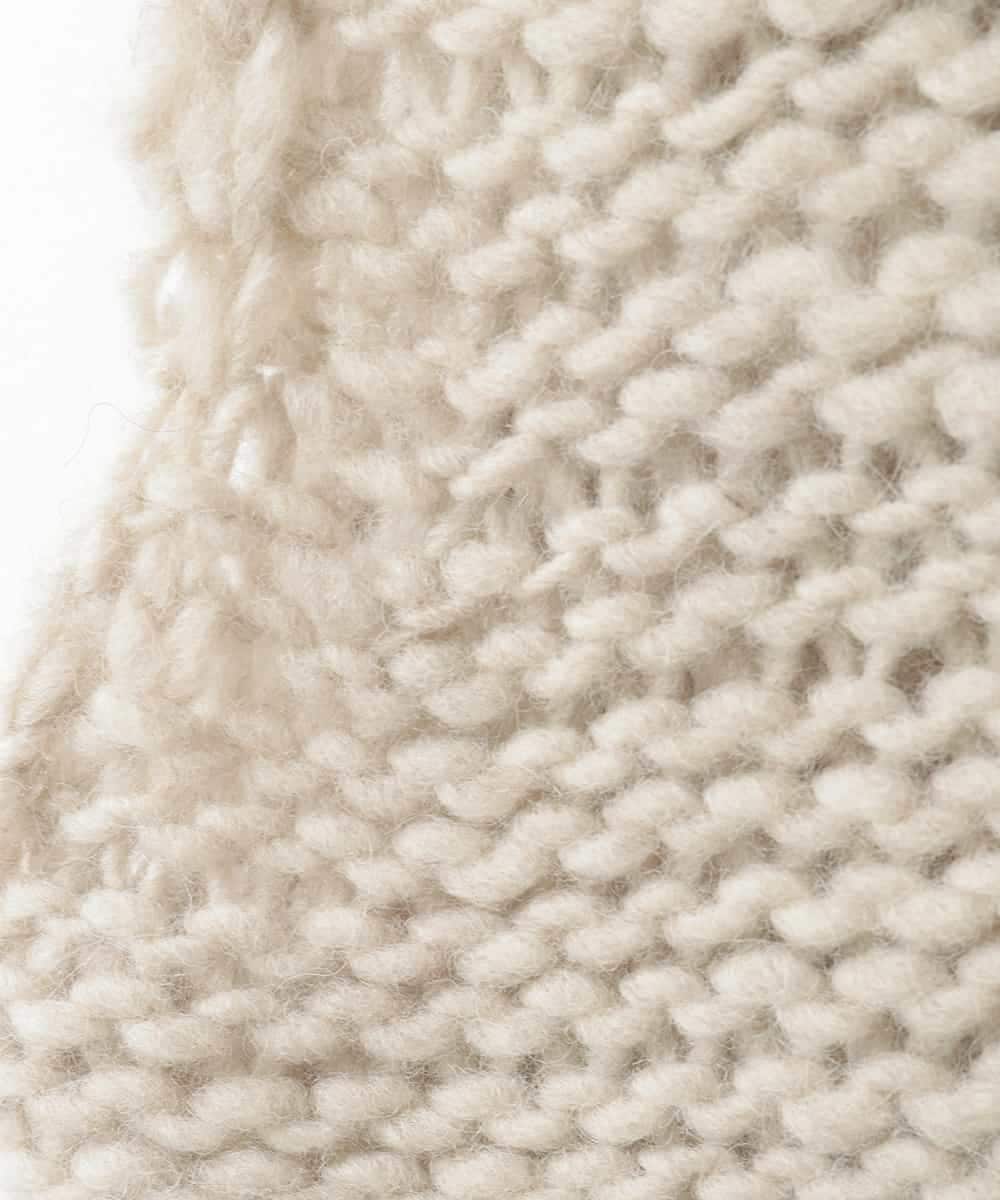 ZMFAE25169 al'aise modulation(アレーズモジュレーション) 【山形ニット】ローゲージウールニットベスト ブラウン