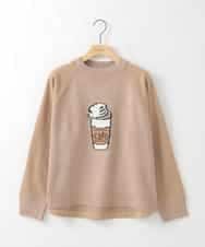 ZMFAE27149 al'aise modulation(アレーズモジュレーション) 【洗える】cafeドッキングニットプルオーバー ベージュ