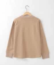 ZMFAE27149 al'aise modulation(アレーズモジュレーション) 【洗える】cafeドッキングニットプルオーバー ベージュ