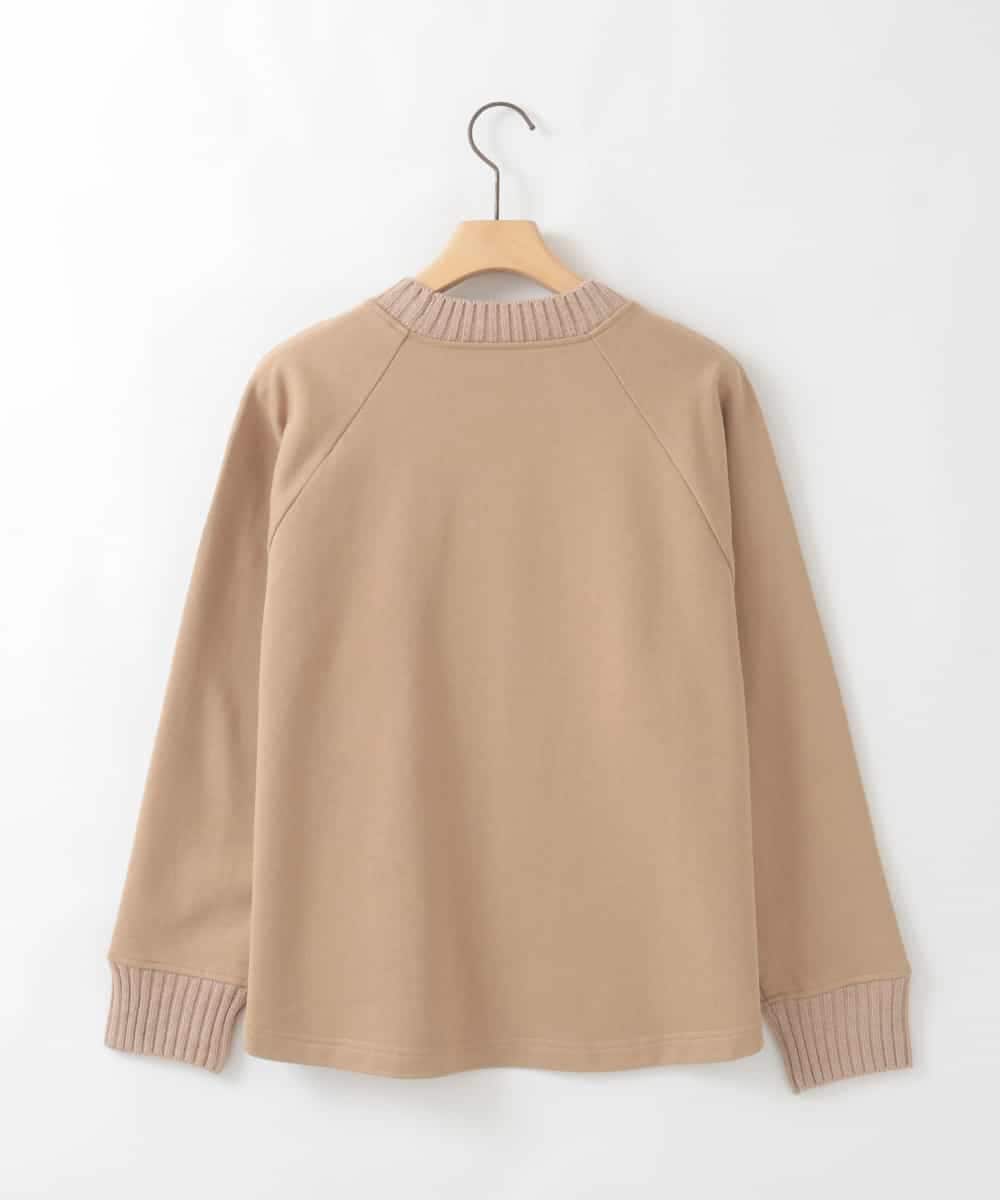 ZMFAE27149 al'aise modulation(アレーズモジュレーション) 【洗える】cafeドッキングニットプルオーバー ベージュ