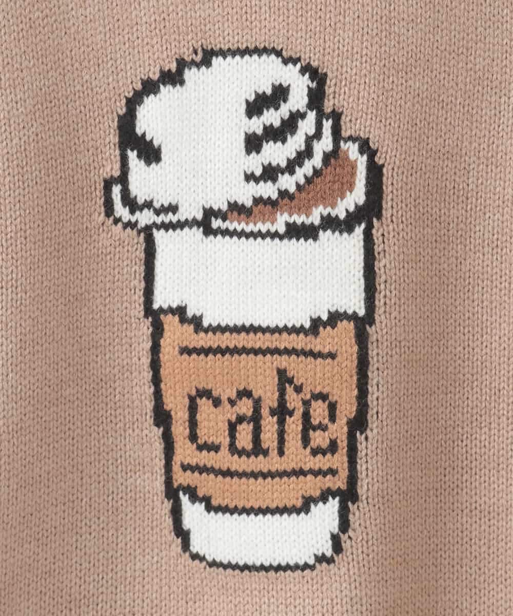 ZMFAE27149 al'aise modulation(アレーズモジュレーション) 【洗える】cafeドッキングニットプルオーバー ベージュ