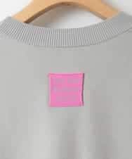 ZMFAE28129 al'aise modulation(アレーズモジュレーション) 配色ラインドロストデザインニット ライトグレー