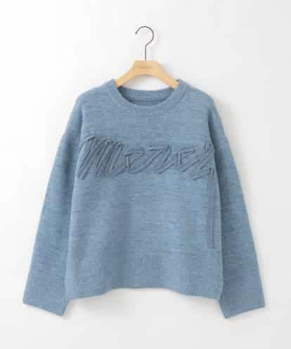 ZMFAE29139 al'aise modulation 【洗える】3Dエンブロイダリーロゴニット