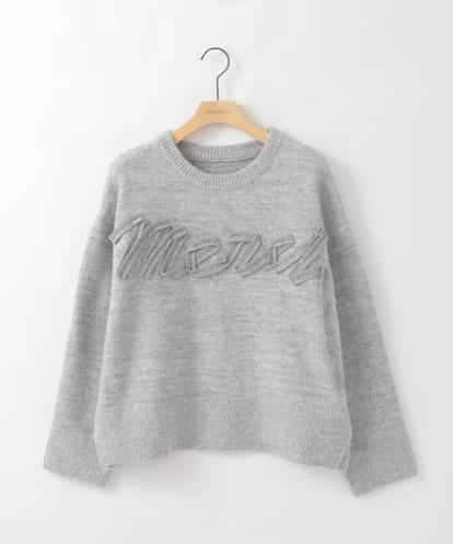 ZMFAE29139 al'aise modulation 【洗える】3Dエンブロイダリーロゴニット