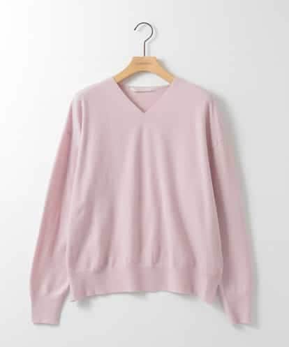 ZMFAE33079 al'aise modulation 【洗える】ミニマルVネックニットプルオーバー