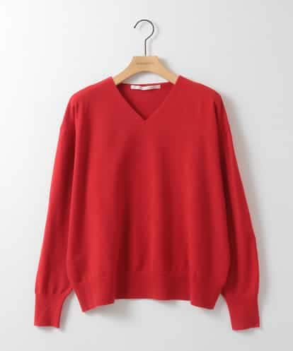 ZMFAE33079 al'aise modulation 【洗える】ミニマルVネックニットプルオーバー