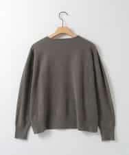 ZMFAE33079 al'aise modulation(アレーズモジュレーション) 【洗える】ミニマルVネックニットプルオーバー ベージュ