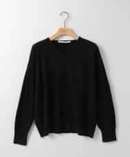 ZMFAE33079 al'aise modulation(アレーズモジュレーション) 【洗える】ミニマルVネックニットプルオーバー ブラック