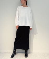 ZMFAE36150 al'aise modulation(アレーズモジュレーション) 【セットアイテム/洗える】デザインブラウス×フリンジヤーンニットベスト ブラック