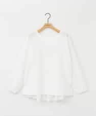 ZMFAE36150 al'aise modulation(アレーズモジュレーション) 【セットアイテム/洗える】デザインブラウス×フリンジヤーンニットベスト ブラック