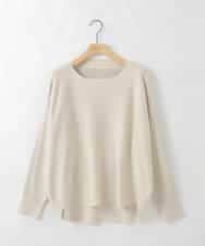 ZMFAE37098 al'aise modulation(アレーズモジュレーション) 【洗える】コクーンシルエットデザインニットプルオーバー アイボリー