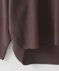 ZMFAE37098 al'aise modulation(アレーズモジュレーション) 【洗える】コクーンシルエットデザインニットプルオーバー ブラウン