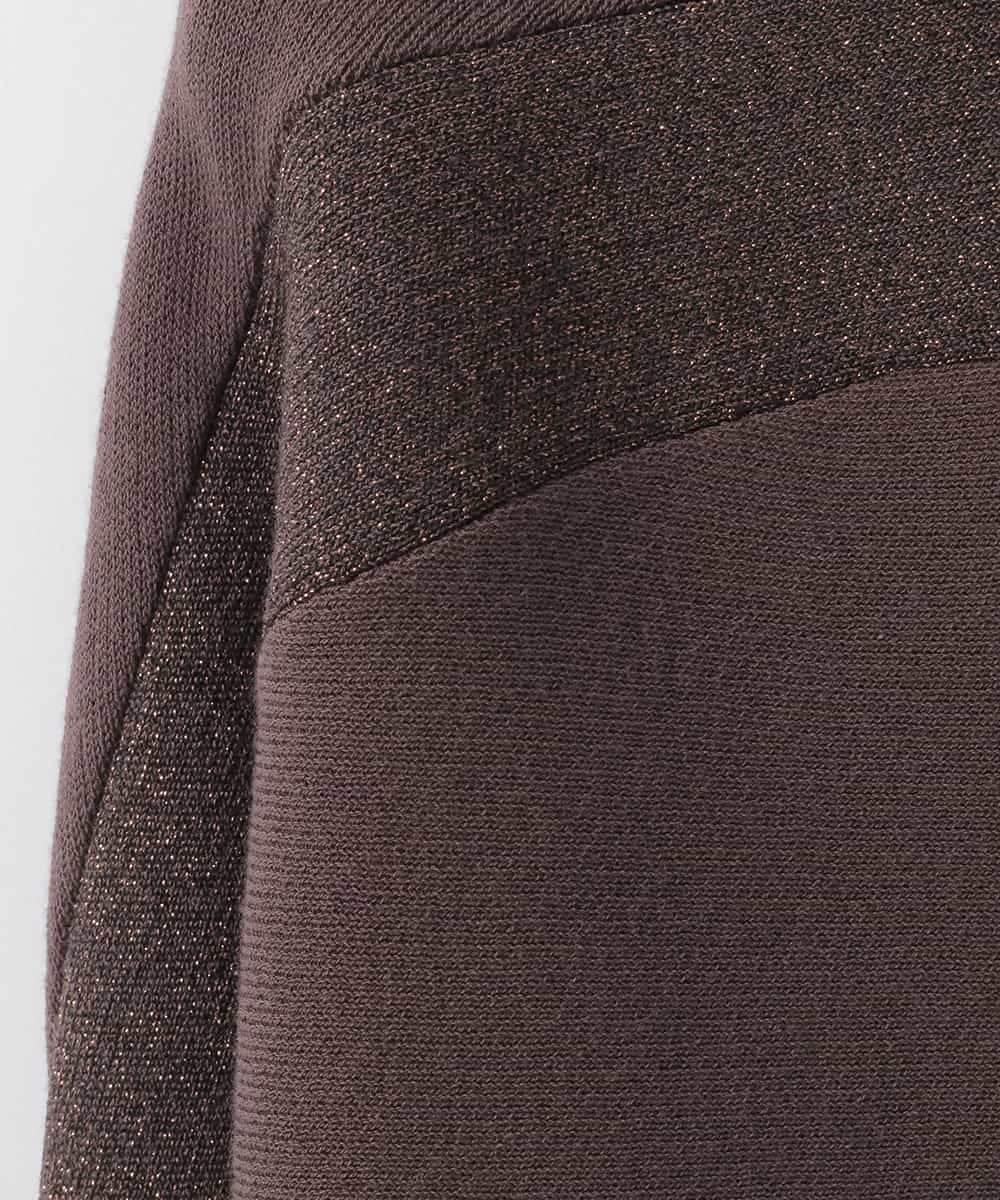 ZMFAE37098 al'aise modulation(アレーズモジュレーション) 【洗える】コクーンシルエットデザインニットプルオーバー ブラウン