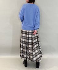 ZMFAE40110 al'aise modulation(アレーズモジュレーション) 【洗える】コンパクトロゴニット ブルー