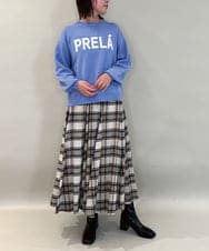 ZMFAE40110 al'aise modulation(アレーズモジュレーション) 【洗える】コンパクトロゴニット ブルー