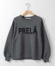 ZMFAE40110 al'aise modulation(アレーズモジュレーション) 【洗える】コンパクトロゴニット ダークグレー