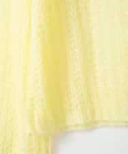 ZMFAE43110 al'aise modulation(アレーズモジュレーション) モヘヤ混ルーズメッシュニットプルオーバー ライトイエロー