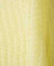 ZMFAE43110 al'aise modulation(アレーズモジュレーション) モヘヤ混ルーズメッシュニットプルオーバー ライトイエロー