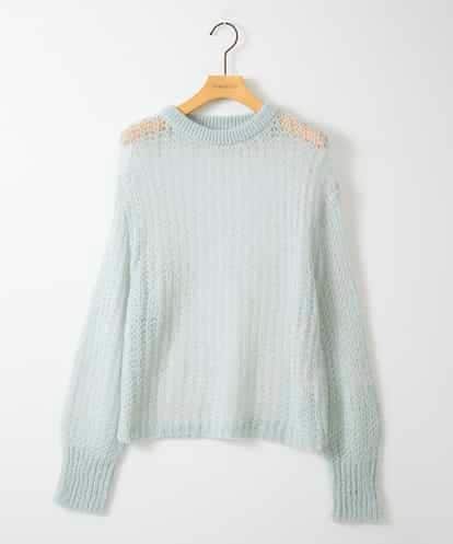 ZMFAE43110 al'aise modulation モヘヤ混ルーズメッシュニットプルオーバー