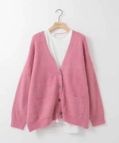 ZMFAE46170 al'aise modulation 【洗える/セットアイテム】ロングニットカーディガン×シャツ切替カットソー