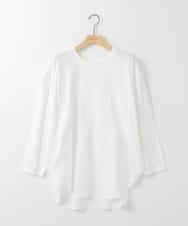 ZMFAE46170 al'aise modulation(アレーズモジュレーション) 【洗える/セットアイテム】ロングニットカーディガン×シャツ切替カットソー ピンク