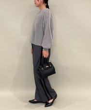 ZMFAE48110 al'aise modulation(アレーズモジュレーション) 【洗える】モールニットデザインプルオーバー グレー