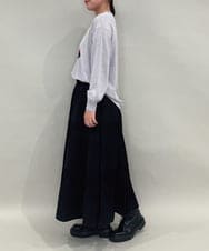 ZMFAE49130 al'aise modulation(アレーズモジュレーション) 【洗える】DOGポイントニットプルオーバー ライトグレー