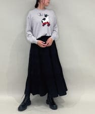 ZMFAE49130 al'aise modulation(アレーズモジュレーション) 【洗える】DOGポイントニットプルオーバー ライトグレー