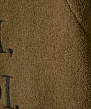 ZMFAE51120 al'aise modulation(アレーズモジュレーション) 【洗える】ロゴ刺繍ニットプルオーバー ブラウン