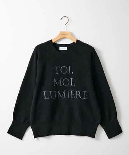 ZMFAE51120 al'aise modulation 【洗える】ロゴ刺繍ニットプルオーバー