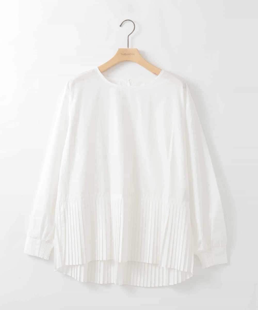 ZMFAE54150 al'aise modulation(アレーズモジュレーション) 【セットアイテム/洗える】プリーツブラウス×バッククロスニットベスト ブラウン