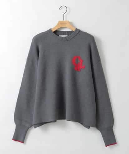 ZMFAE55099 al'aise modulation ロゴアクセントデザインニットプルオーバー